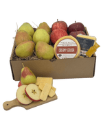 BOX7 - Apples, Pears, & Cheese - Honey Bear Fruit Baskets