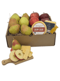 BOX7 - Apples, Pears, & Cheese - Honey Bear Fruit Baskets