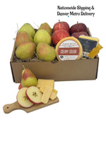 BOX7 - Apples, Pears, & Cheese - Honey Bear Fruit Baskets