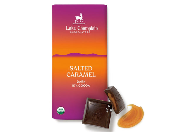 FOOD - Salted Caramel Dark Chocolate Bar - Honey Bear Fruit Baskets