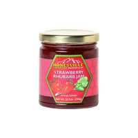 FOOD-HV Strawberry Rhubarb Jam by Honeyville Colorado - Honey Bear Fruit Baskets