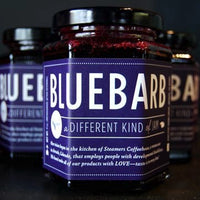 FOOD-Jam Bluebarb Mini Jar by Steamer's Coffeehouse Colorado - Honey Bear Fruit Baskets