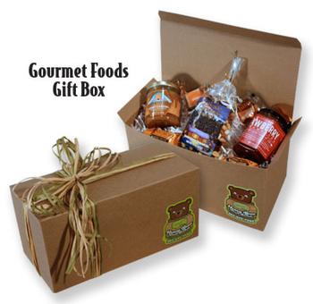 BUN4-Build a Gourmet Foods Gift Box - Honey Bear Fruit Baskets
