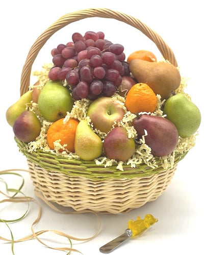 BUN2-Build a Medium Fruit & Gourmet Food Basket - Honey Bear Fruit Baskets