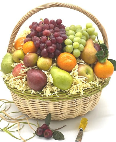 BUN3-Build a Large Fruit & Gourmet Food Basket - Honey Bear Fruit Baskets